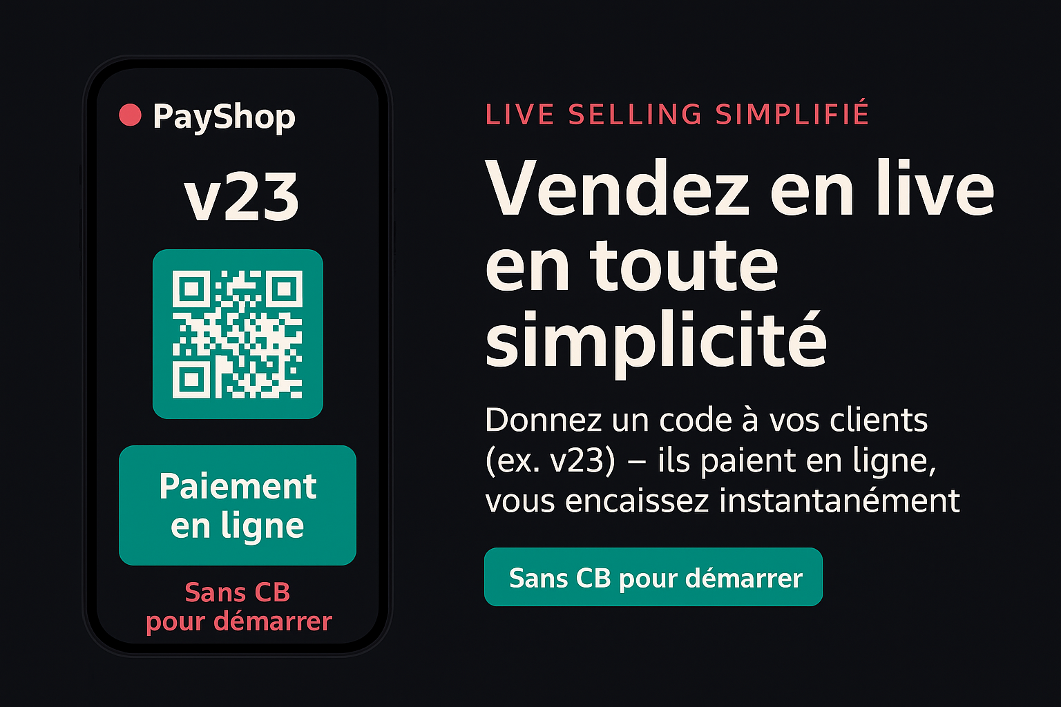 Interface mobile PayShop